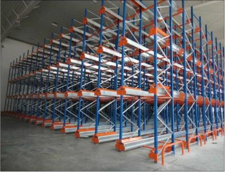 Sistema di carrelli elevatori a cremagliera